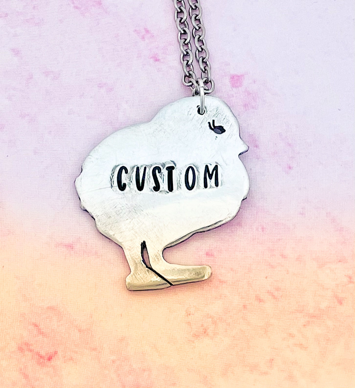 Custom Word Chick Necklace
