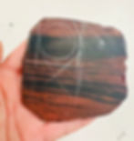 Mahogany Obsidian before I cut, shaped and polished it!