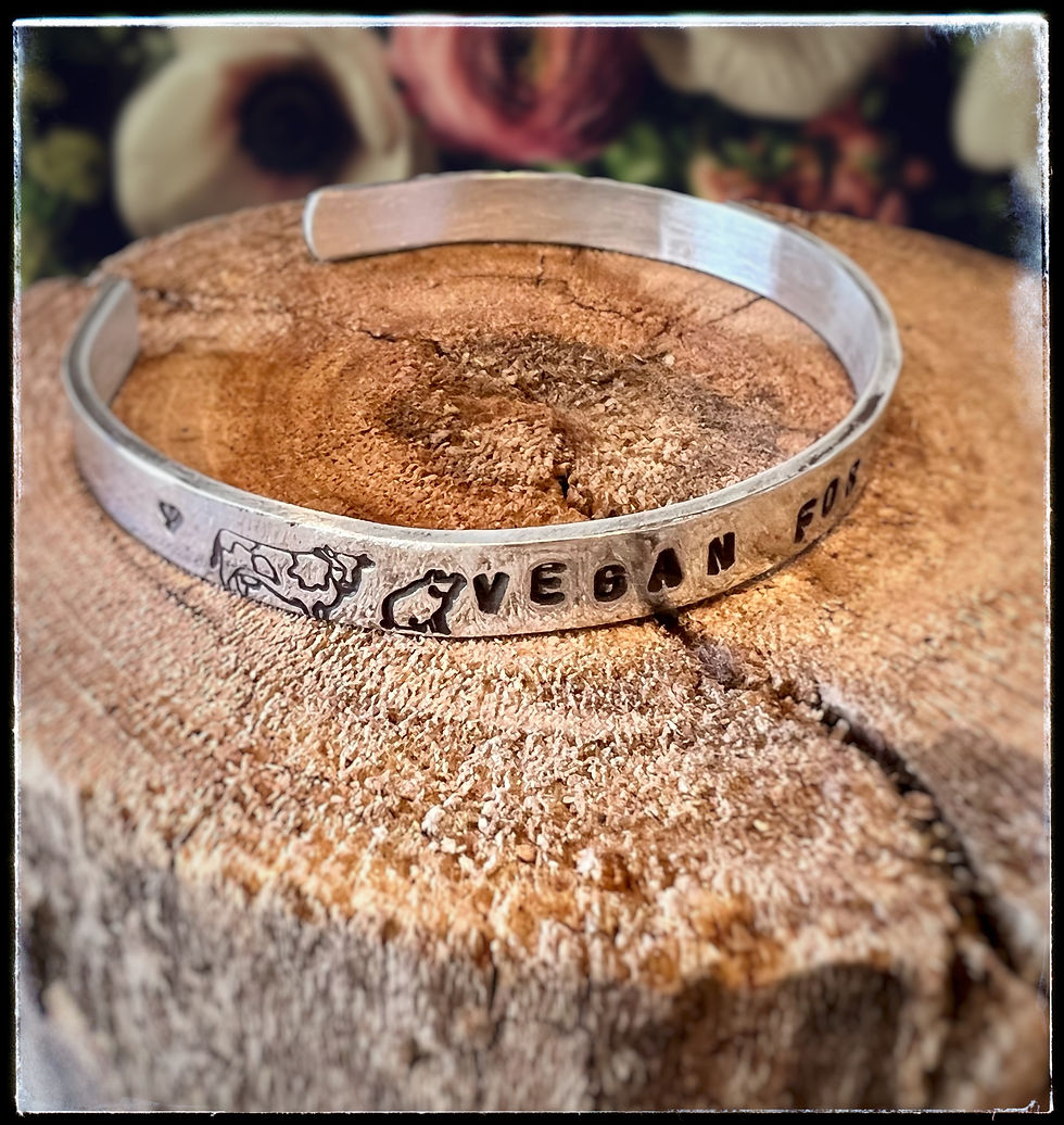 Thumbnail: Vegan for the Animals Farmed Animal cuff Bracelet 