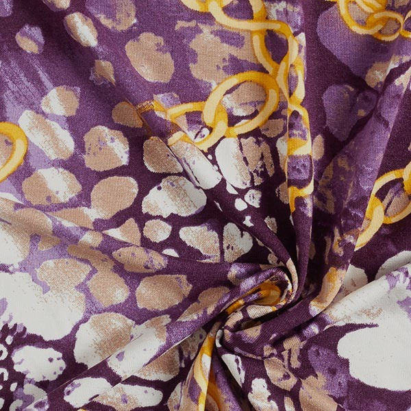 Thumbnail: Snood / Purple & Gold Chain