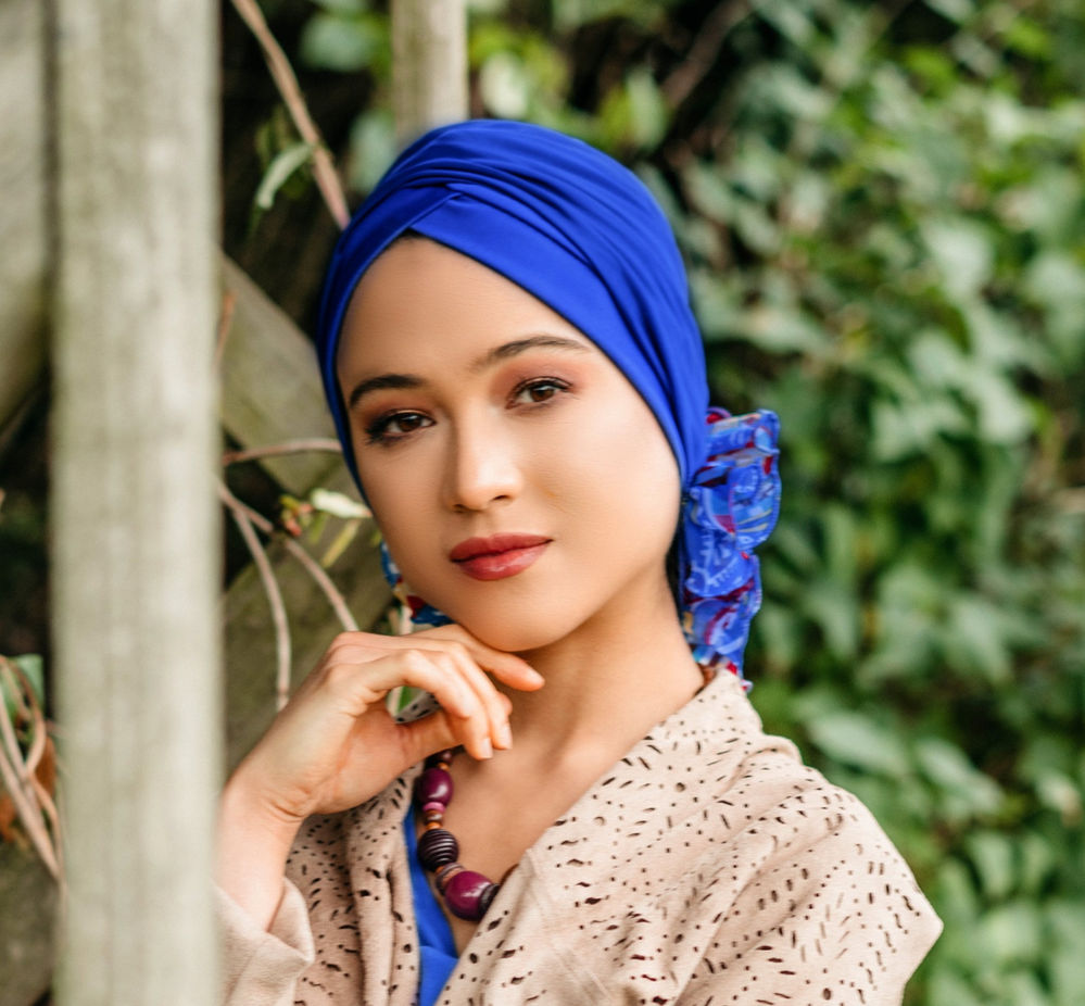 How to wear your La Rouche Scarf and Comfort Turban together