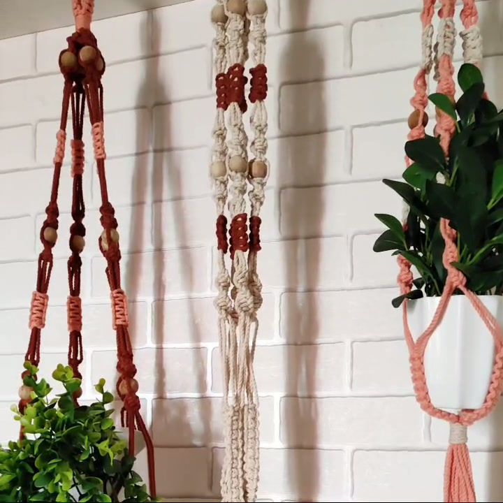 Thumbnail: Aasri Living Dual Color Terra Harvest Macrame Plant Hanger Value Bundle Video