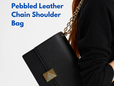Elevate Your Style with Kate Spade New York Women's Deco Pebbled Leather Chain Shoulder Bag