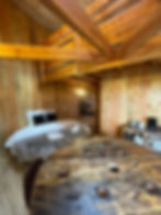pièce de vie cabane tonneau