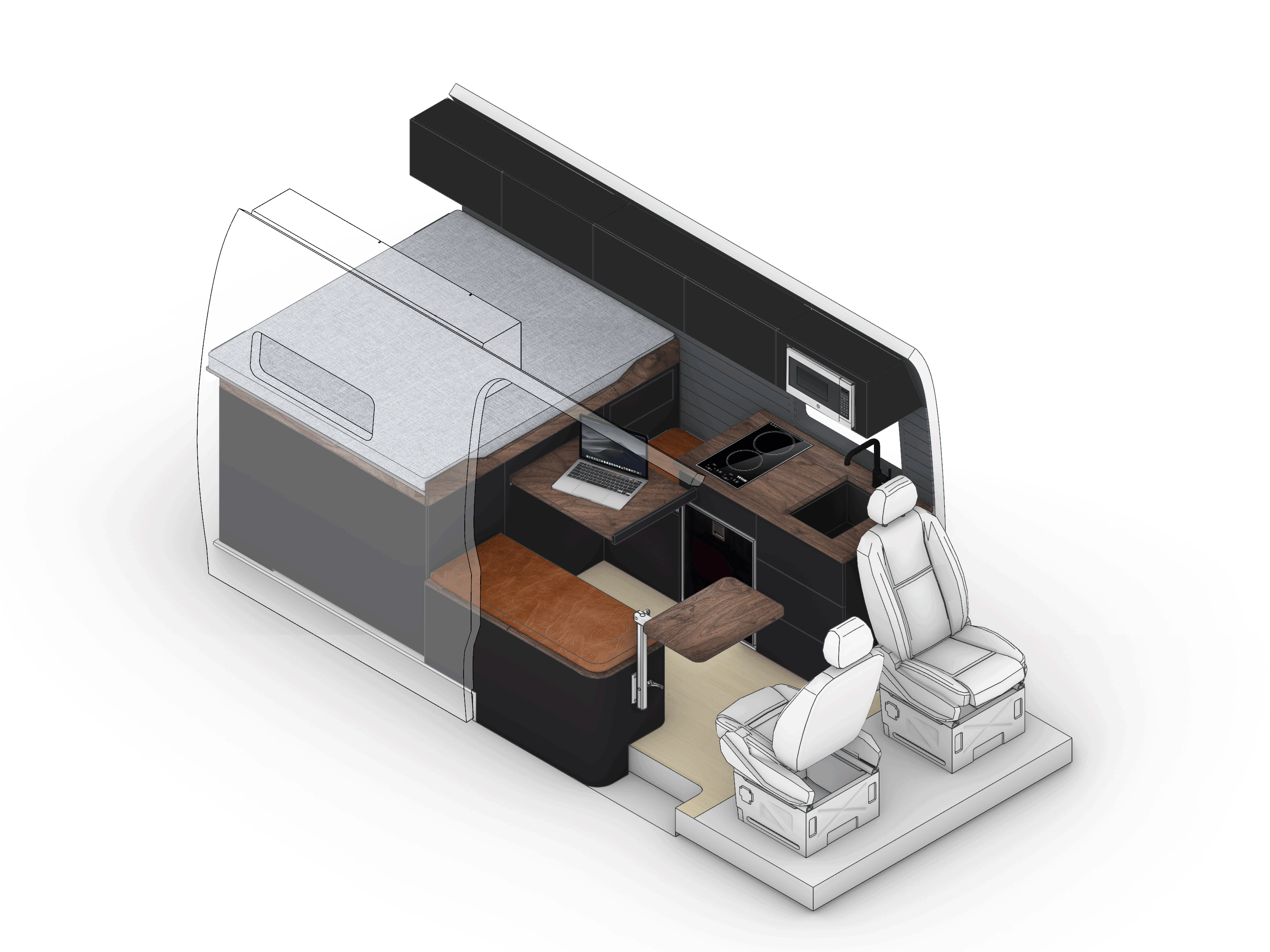 Model Erie 3D view with key features