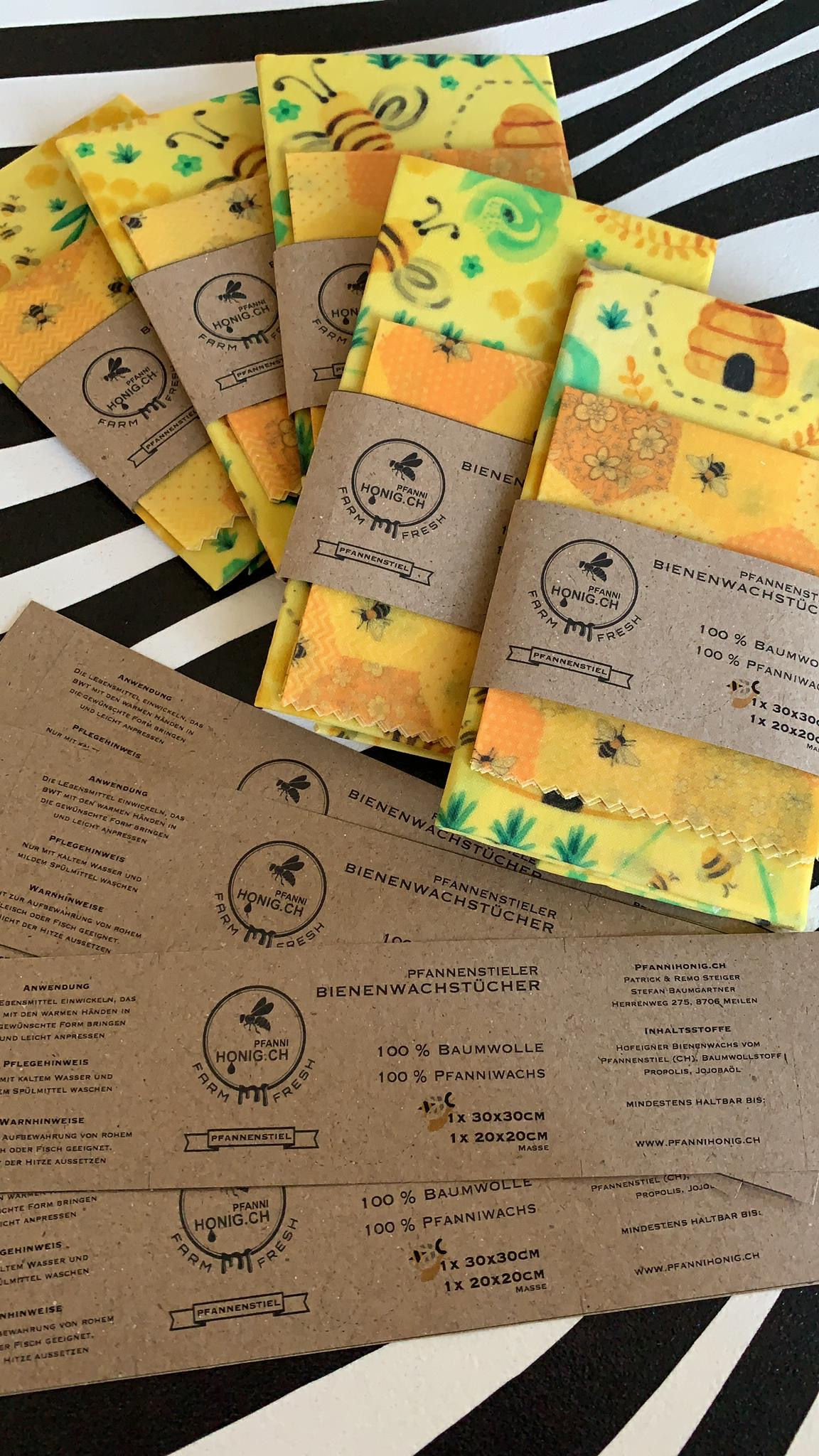 Pfannenstieler Bienenwachstücher 2er-Set