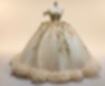 Golden Serenity Ball Gown
