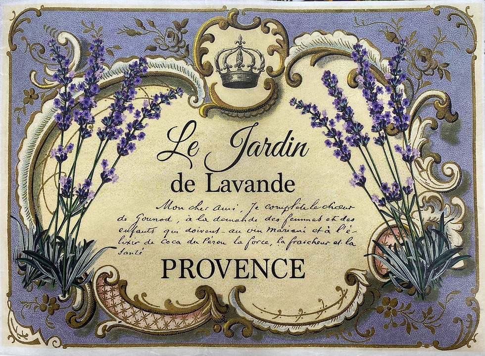 Decoupage ριζοχαρτο Le Jardin