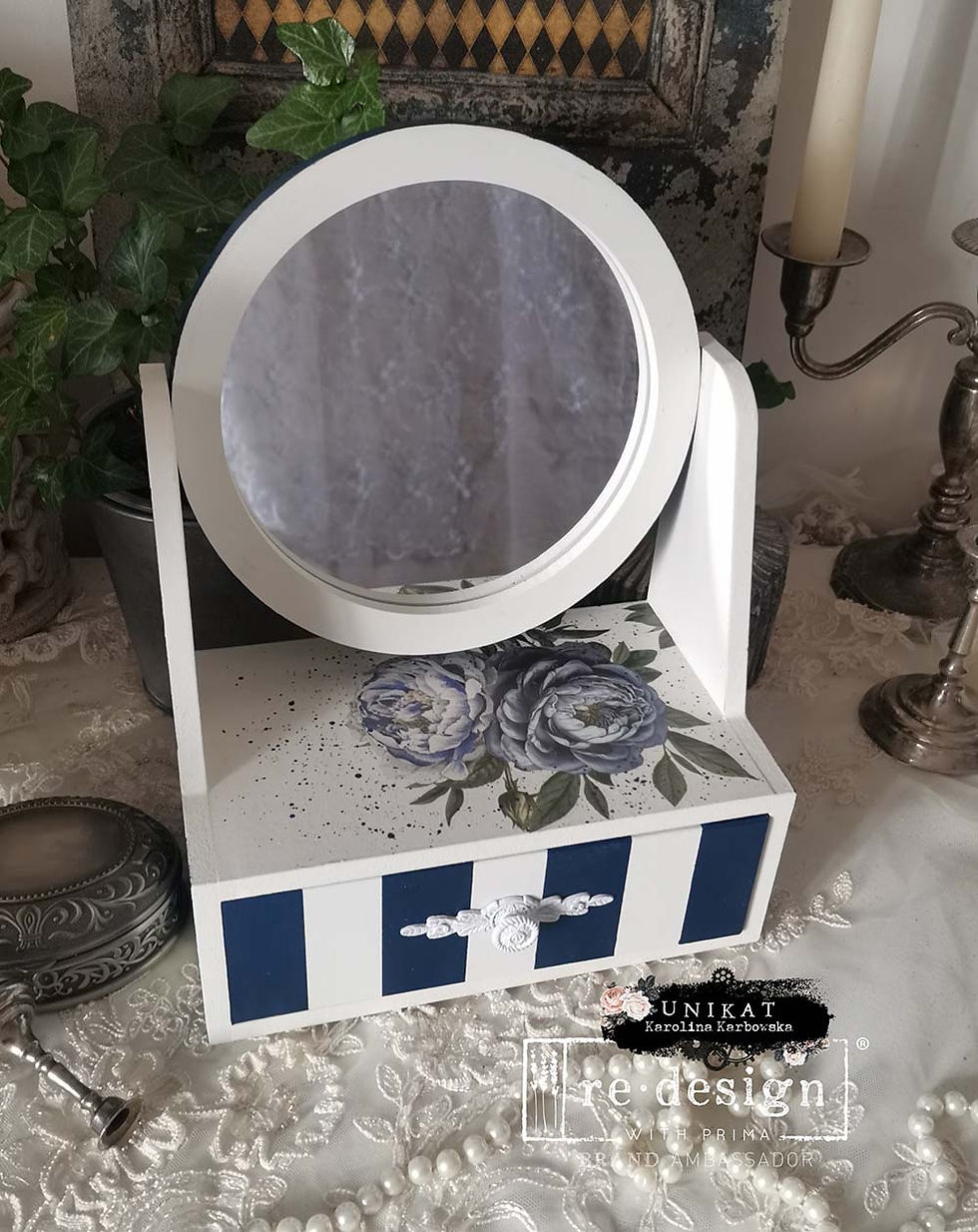 Μικρογραφία: Indigo Petals - Redesign Small Transfer