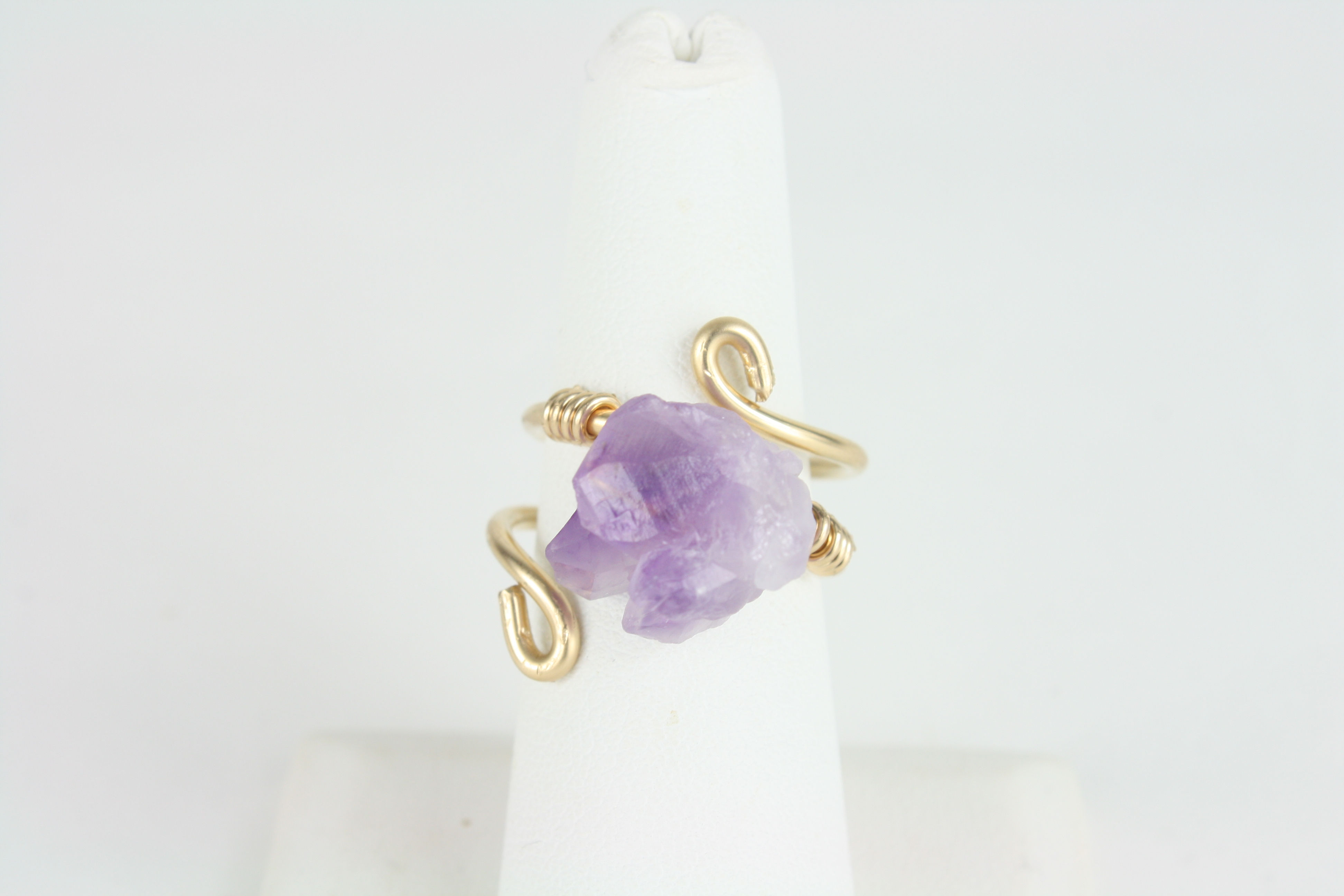 Amethyst Rough Adjustable Ring