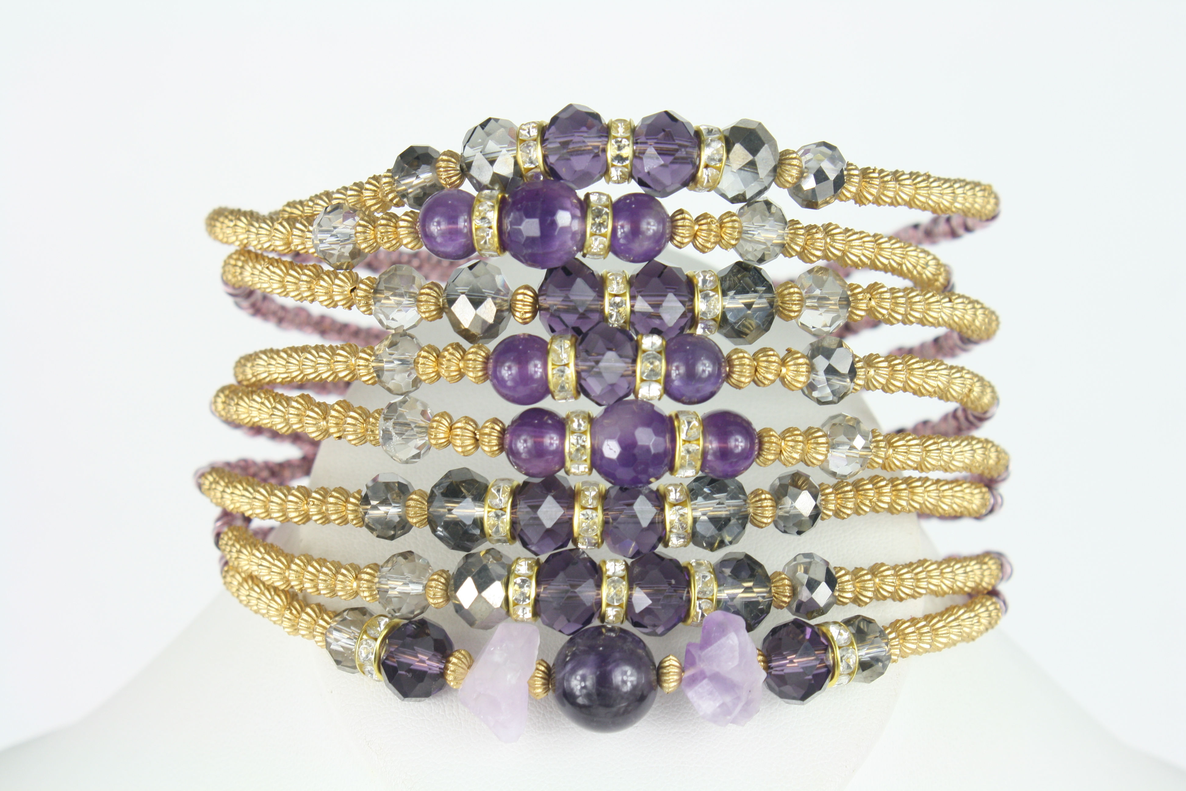 Amethyst Cuff Choker