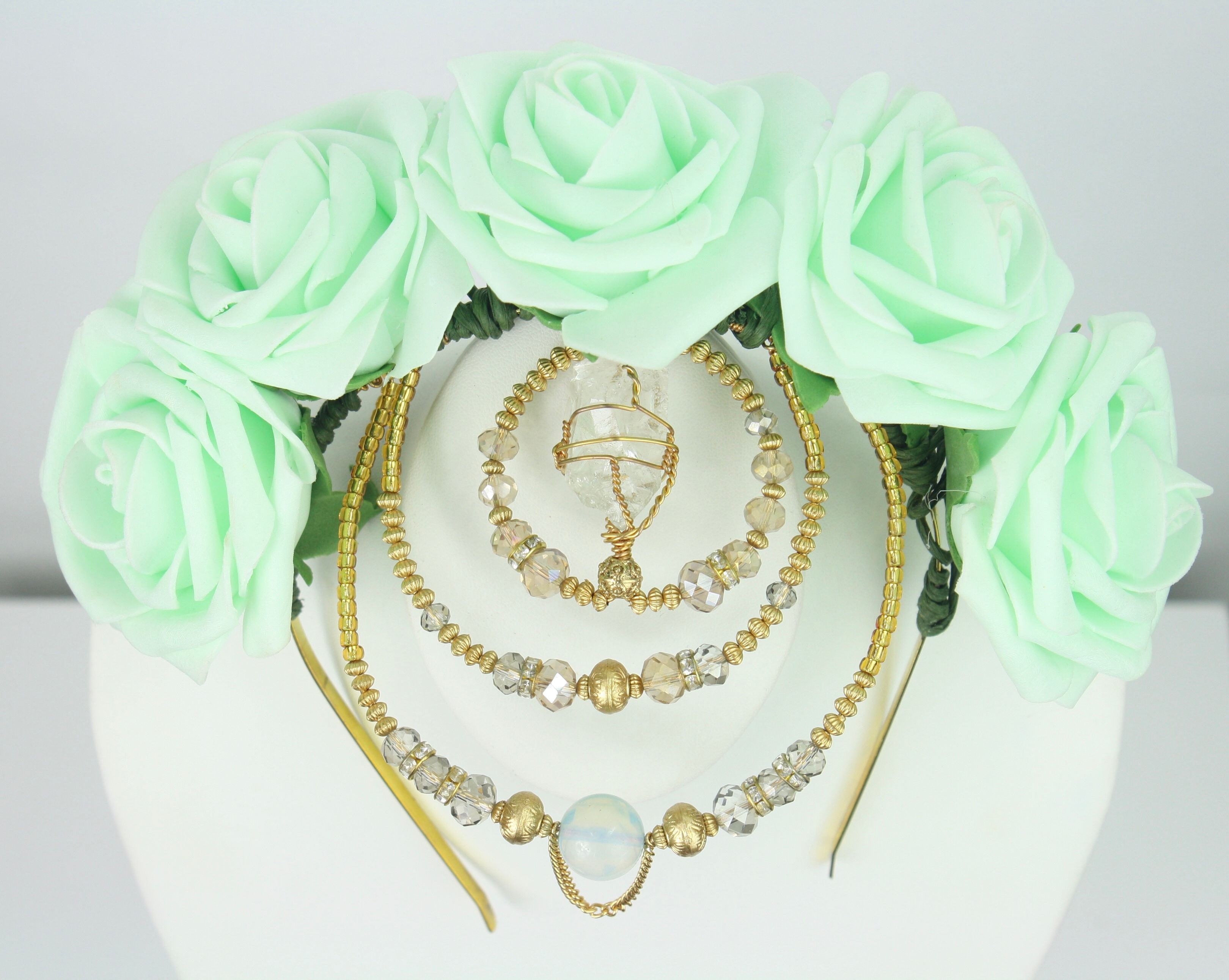 Mint Flower Crown
