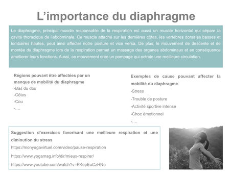 Respiration profonde, posture saine : l'importance méconnue du diaphragme