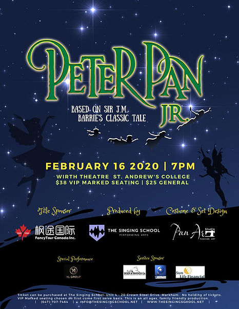 Perter Pan Jr. Musical Poster