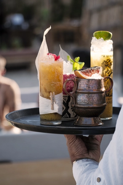 Cocktails at Tamara Beach Club Los Cabos