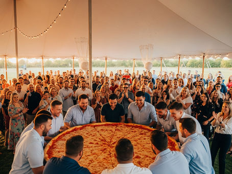 Have what it takes to devour a giant pizza to celebrate your dads and grads?