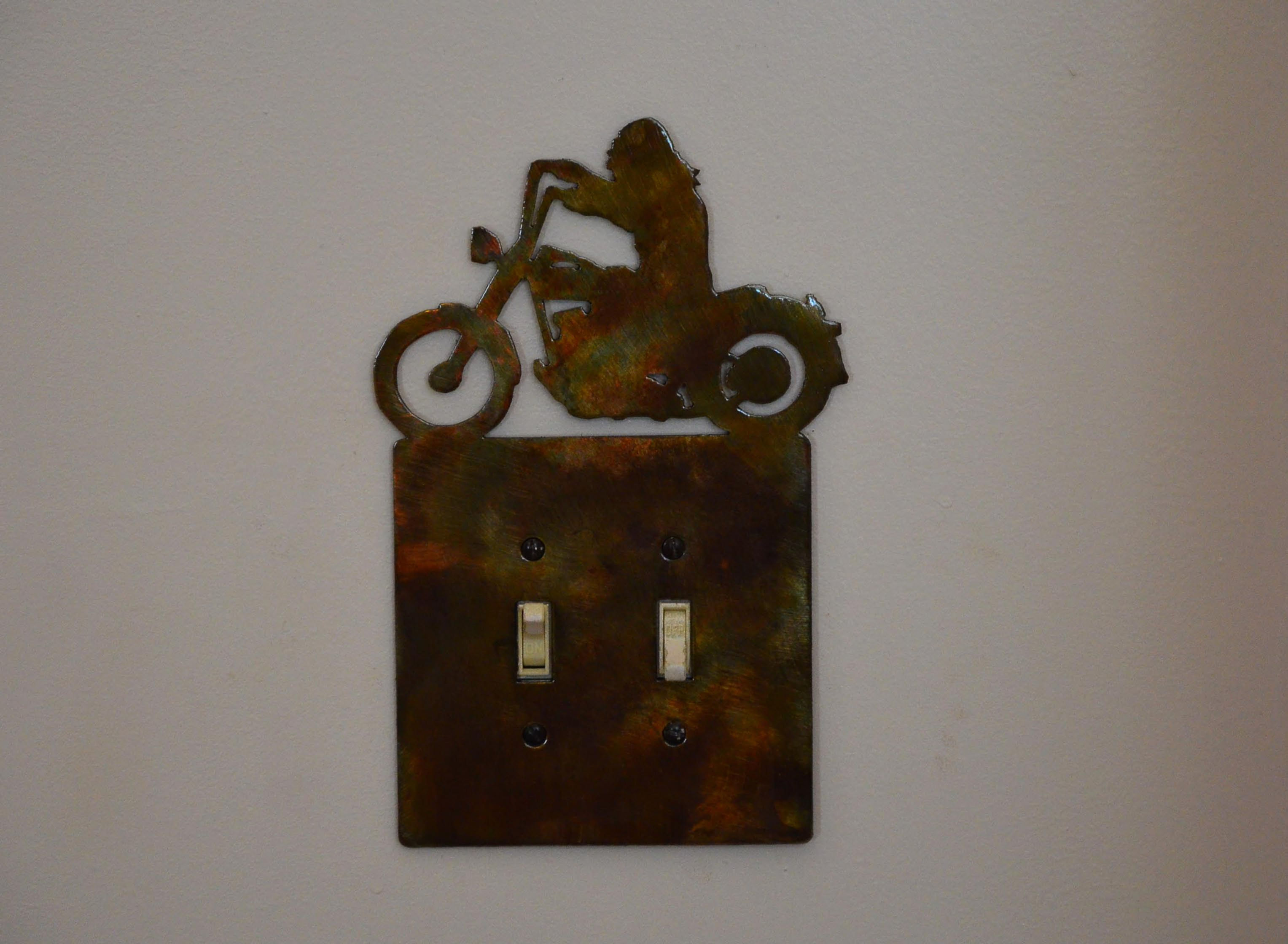 Harley Rider Double-Toggle Switch Plate