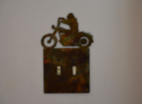 Harley Rider Double-Toggle Switch Plate