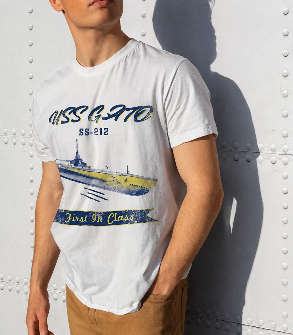 USS Gato shirt mockup