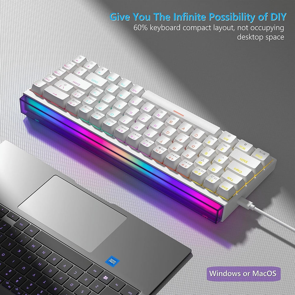 Thumbnail: Womier 60% Percent Mechanical Keyboard with Light Box