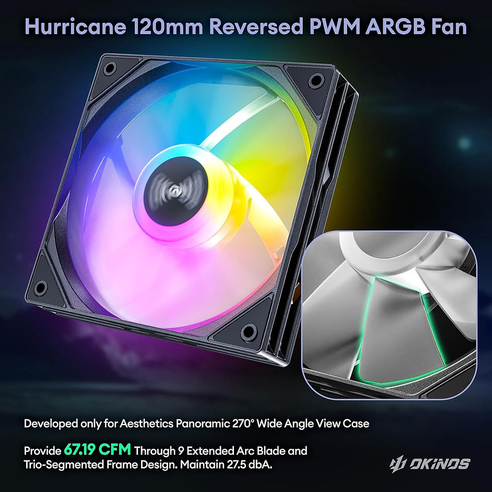 Thumbnail: Aqua 7 ATX Mid Tower PC Case, with 6 PWM ARGB Fans