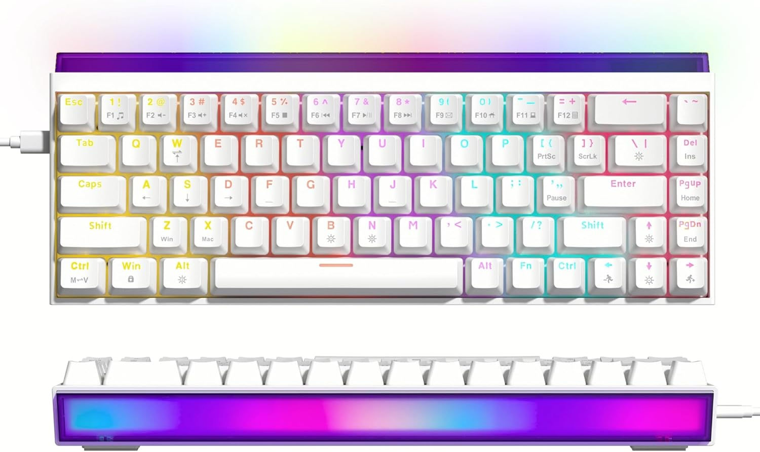 Womier 60% Percent Mechanical Keyboard with Light Box
