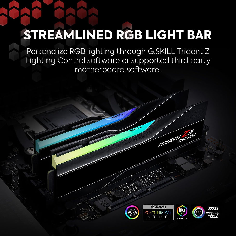 Thumbnail: G.SKILL Trident Z5 Neo RGB Series DDR5 RAM (AMD Expo) 32GB (2x16GB) 6000MT/s CL3