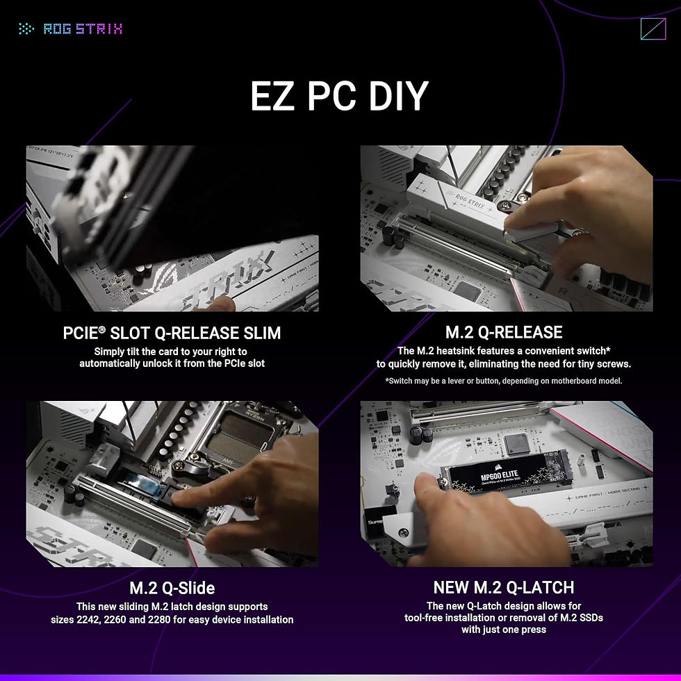 Thumbnail: RYZEN 7 9800X3D, ASUS ROG Strix B850-A, Silicon Power DDR5 64GB (2x32GB) Combo