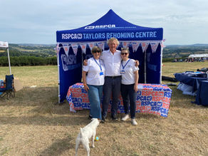 Martin Clunes and Dog Murray Welcome RSPCA Taylors Team Back to Buckham Fair