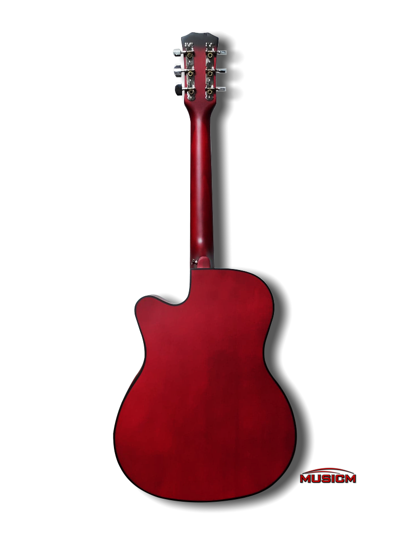 Miniature : 38" Acoustic Guitar JZ-38 Red burst