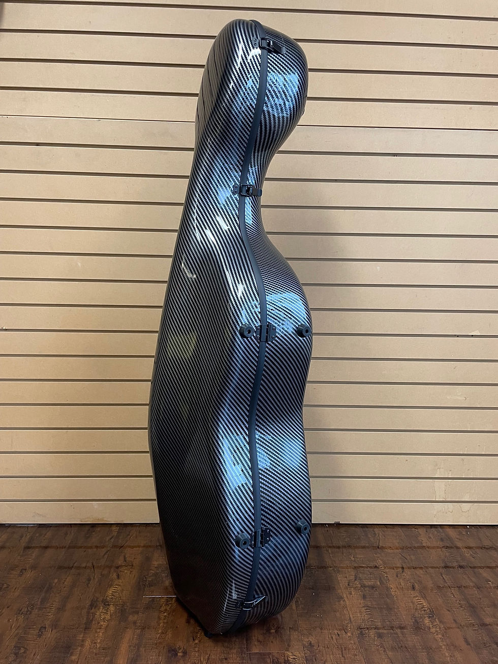 Miniature : Cello Case 4/4 Full Size Grey with Strips 7.9 lb Wheels