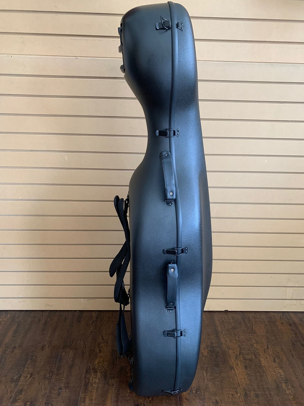 Miniature : Carbon Fiber Cello Case 4/4 Full Size Black 7.9 lb Wheels