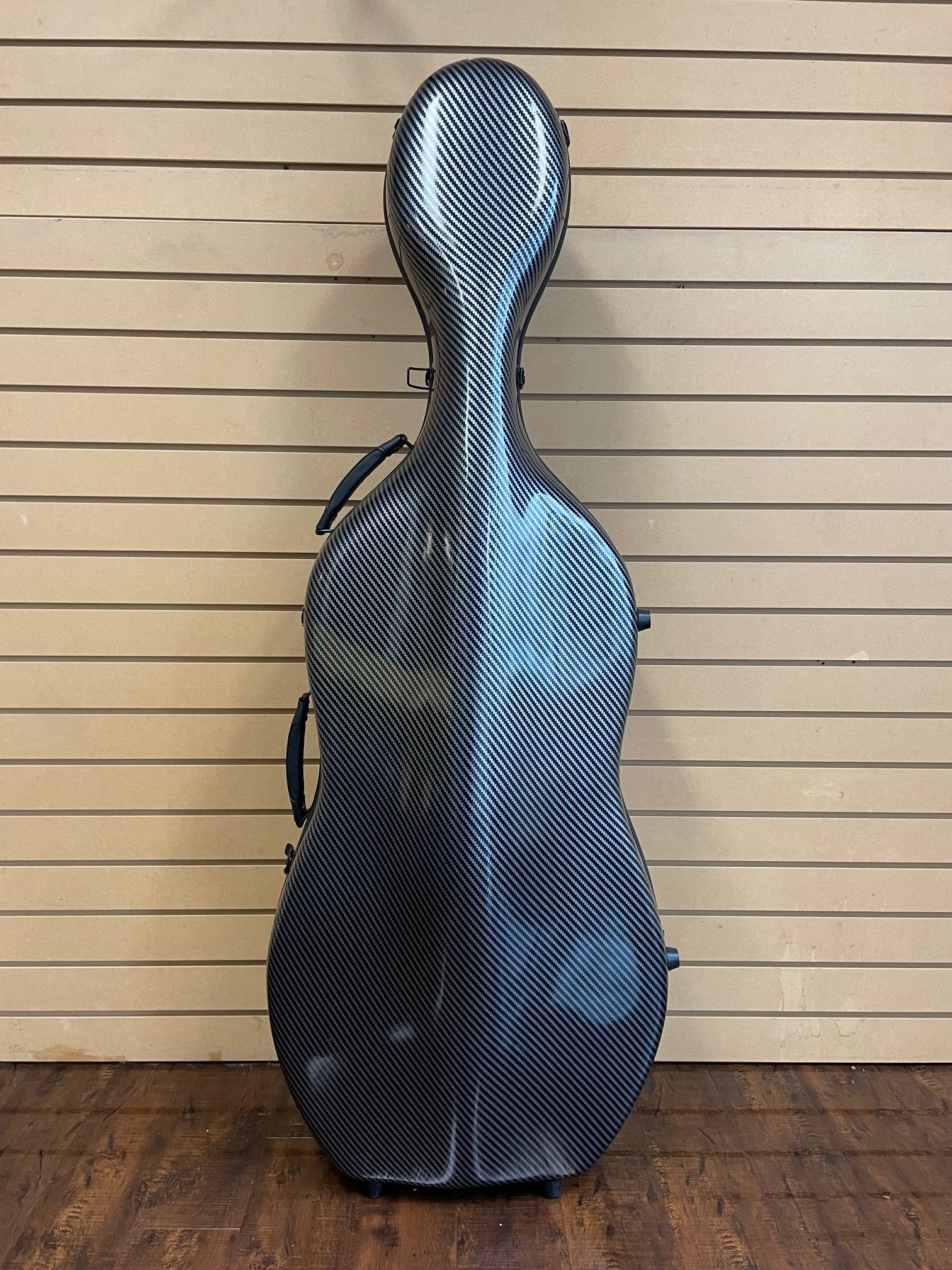 Cello Case 4/4 Full Size Grey with Strips 7.9 lb Wheels