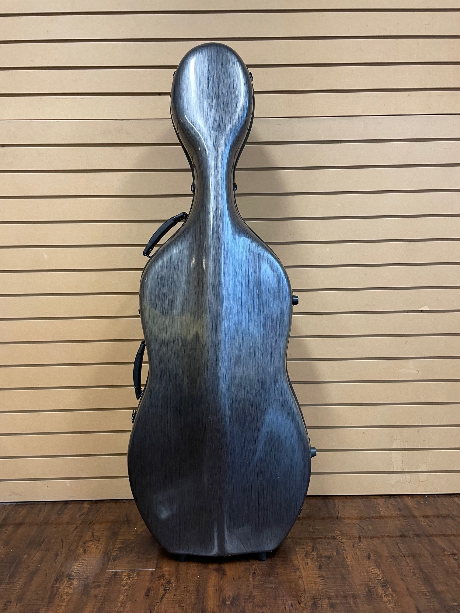 Carbon Fiber Cello Case 4/4 Full Size Dark Grey 7.9 lb Wheels