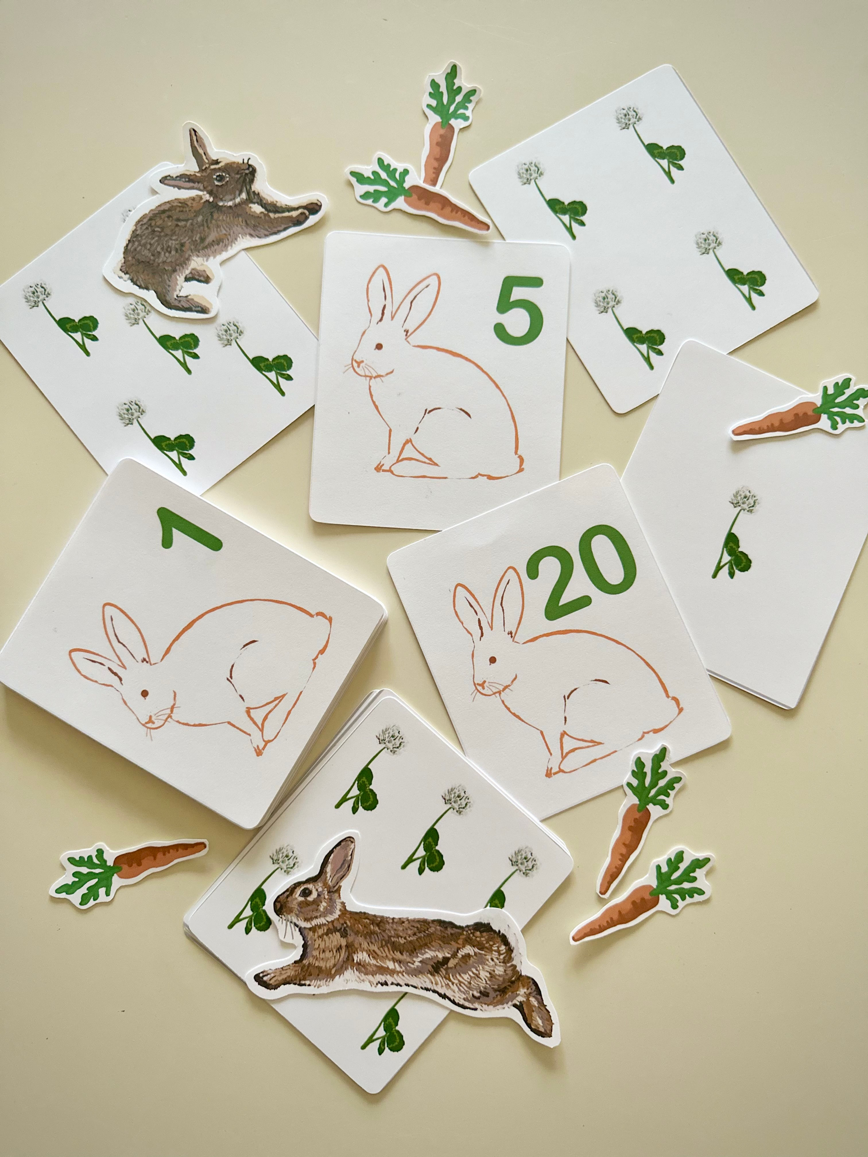 Feed the Rabbit 0-20 Cards