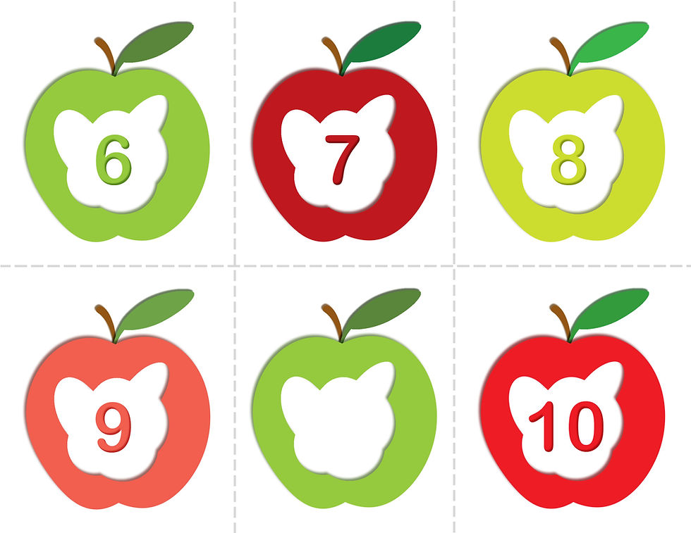 Thumbnail: Apples Bundle - All 11 printables (includes 4 decks of cards) for only $10!