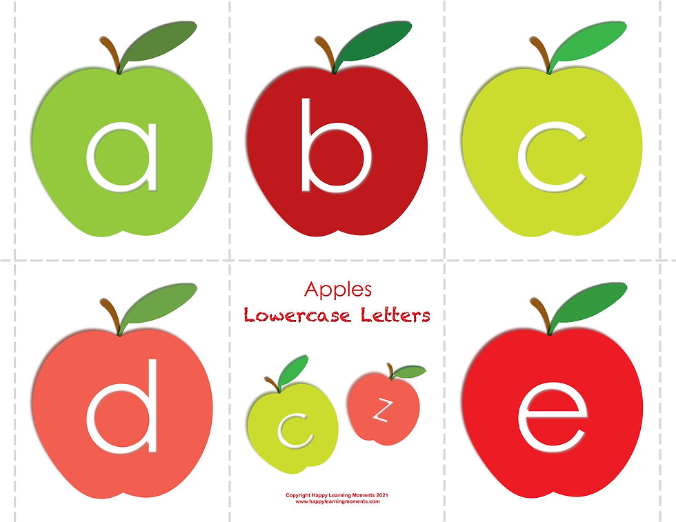 Thumbnail: Apples Bundle - All 11 printables (includes 4 decks of cards) for only $10!
