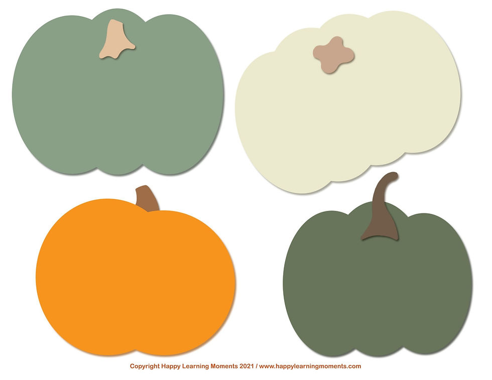 Thumbnail: Pumpkins Bundle - All 7 pumpkins themed printables for only $8!
