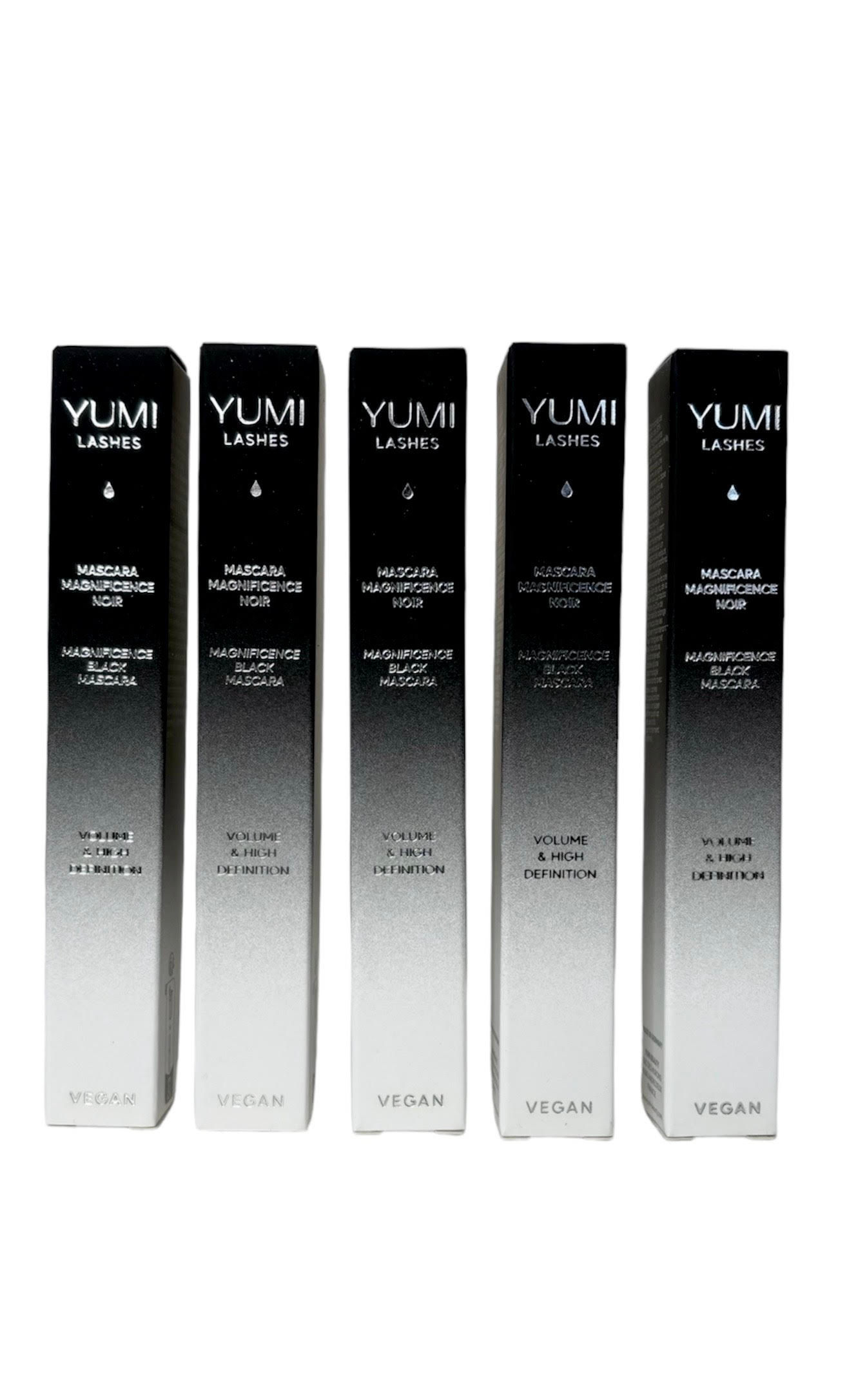 YUMI™ Magnificence Black Mascara, 8ml. - wholesale pack x 5 pcs. SAVE 33%.