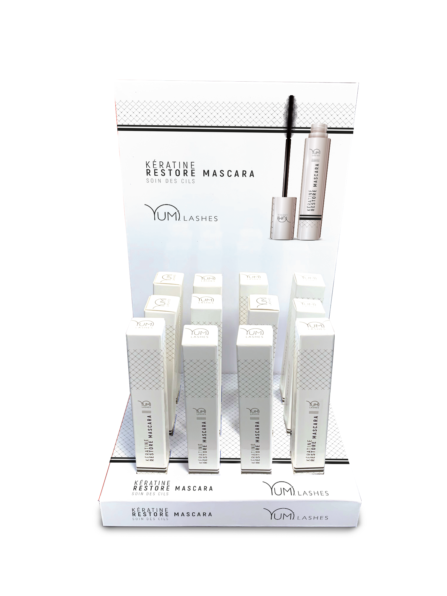 12 pcs.x Keratin Restore Mascara + Display stand for free!!!