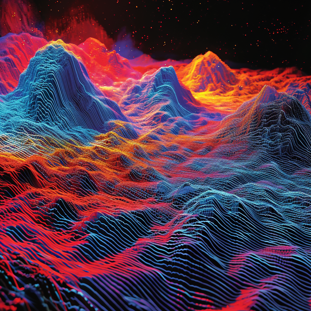 Geostriated - Metal Artwork - 12" x 18"