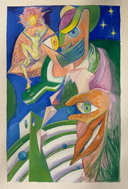 Cousins Gouache 2 - Long Game Two.jpg