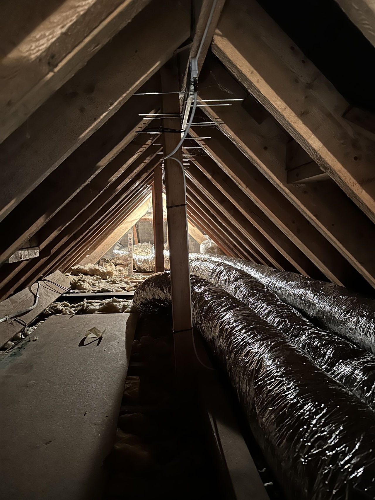 Ducted system in loft  space
