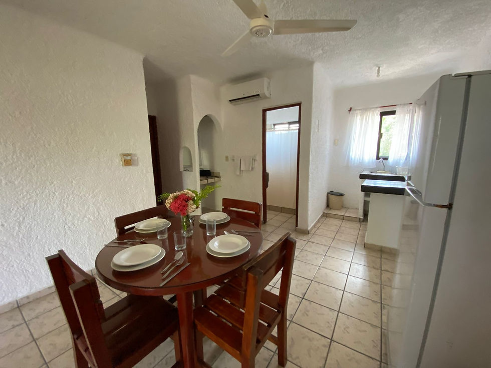 Bungalow vista al jardin