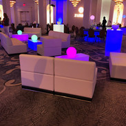 9.5" Glow Balls as table fixtures