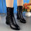 Thumbnail: Brand Black Women Boots Chelsea High Boots Women 2025 New High Heels Shoes Desig