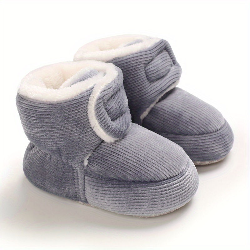 Thumbnail: Toddler Baby Girls Booties Plus High Top Slippers Indoor Shoes Crib Shoes First 