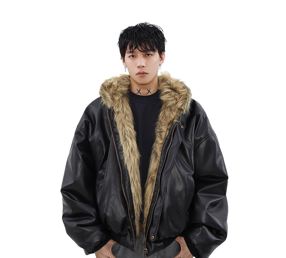 Thumbnail: Men's Fashion High-end Long Sleeve Jacket Cotton Clothes Men's 2024 Winter New V