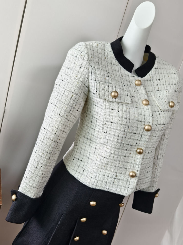 Thumbnail: High End Elegant Fashion 2 Piece Sets Women Outfit Korean OL Two Piece Skirt Set