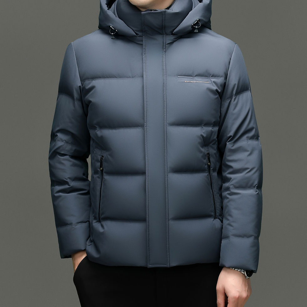Thumbnail: Real 85% Goose Down Jacket Men 2025 Winter Warm Puffer Coat Luxury Hood Thermal 